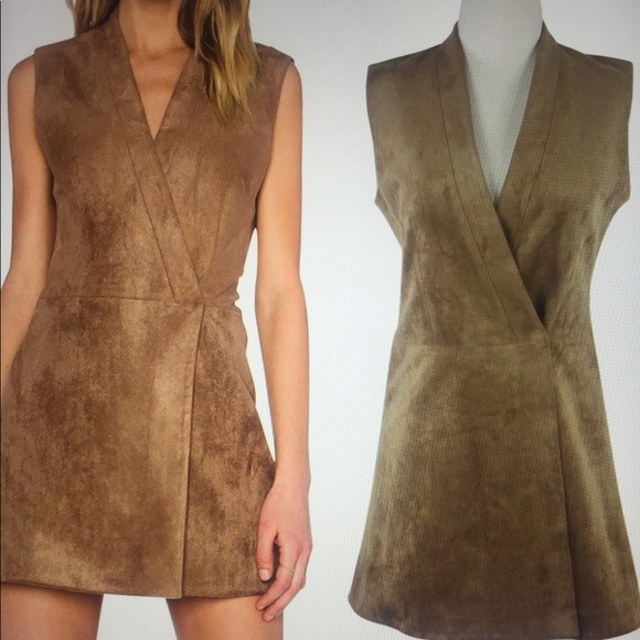 BCBGMaxAzria Dresses & Skirts - Gorgeous Brown Suede Bcbg Max Azria Dress